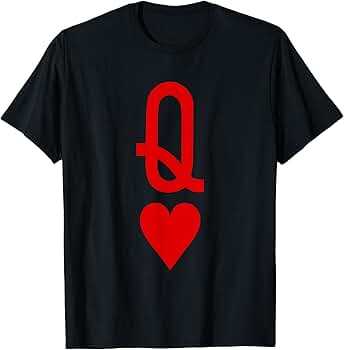 Amazon.com: Queen of Hearts T-Shirt T-Shirt : Clothing